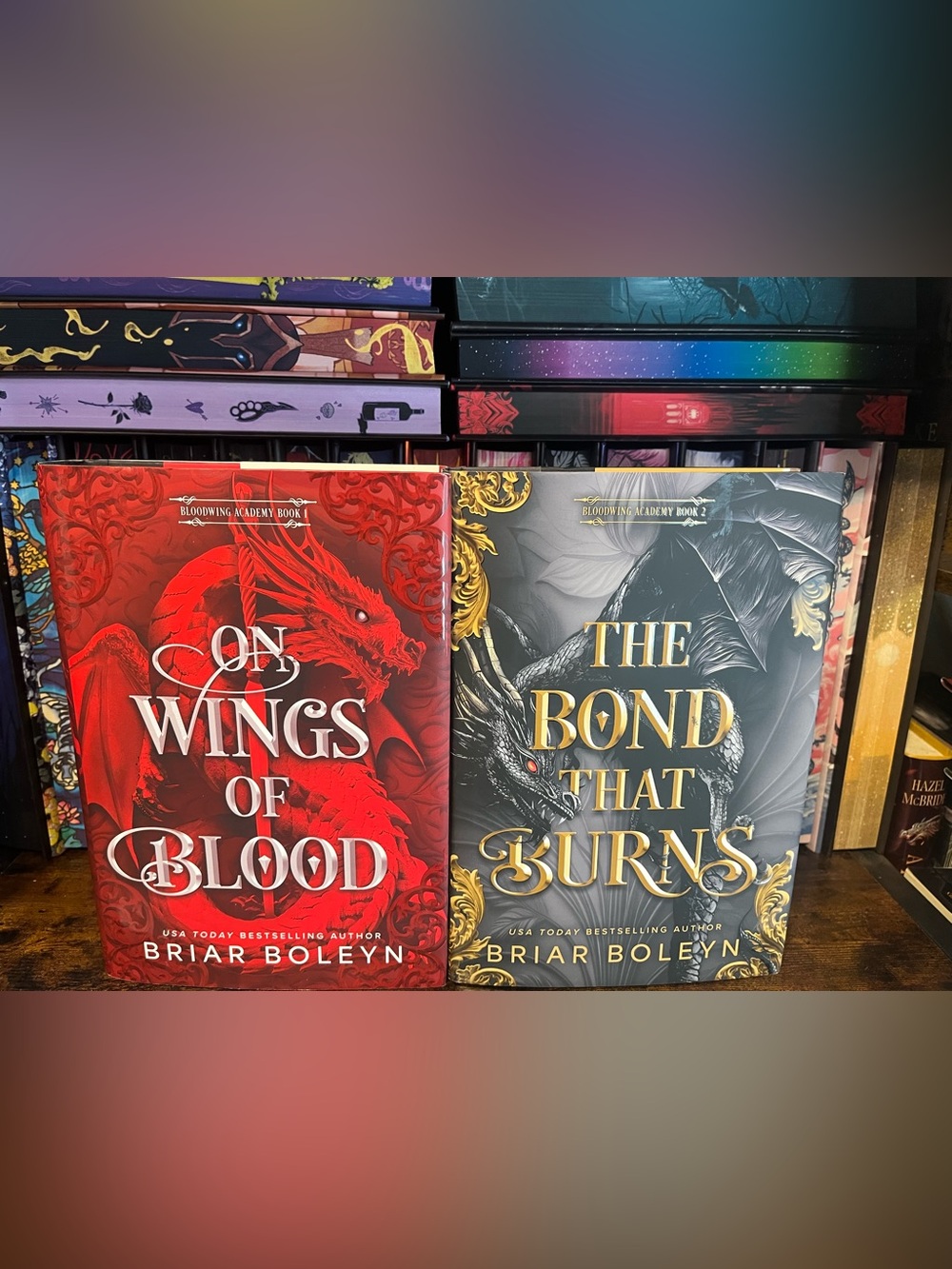 On Wings of Blood & The Bond That Burns Briar Boleyn Hardcovers New
